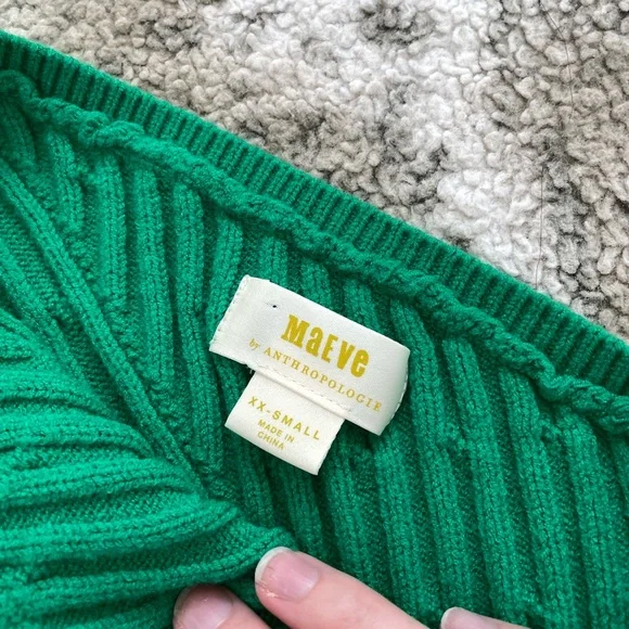 Maeve cable knit one shoulder top - Picture 2 of 2